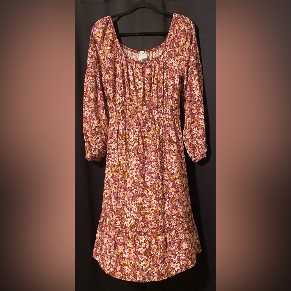 Anthropologie Naïf Cottagecore Dress in Sienna Floral size Large